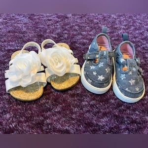 SOLD. Toddler Girl Shoes. Size 3. Set of 2.
